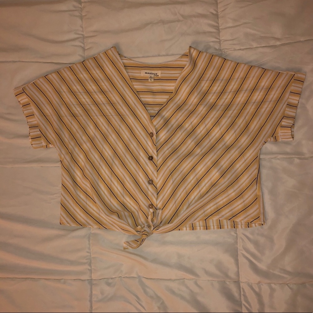striped crop top